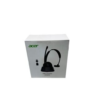 Acer‎ OHR690 Wireless UHF Single-Ear Headband Headset w/ Boom Mic, USB, Black